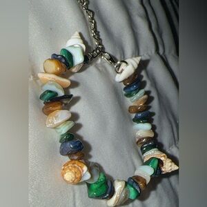 Multicolor Shell and Stone Bracelet